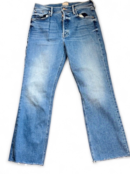 MOTHER Denim - MOTHER  The Tripper Ankle Fray Jeans in Medium Blue Fade